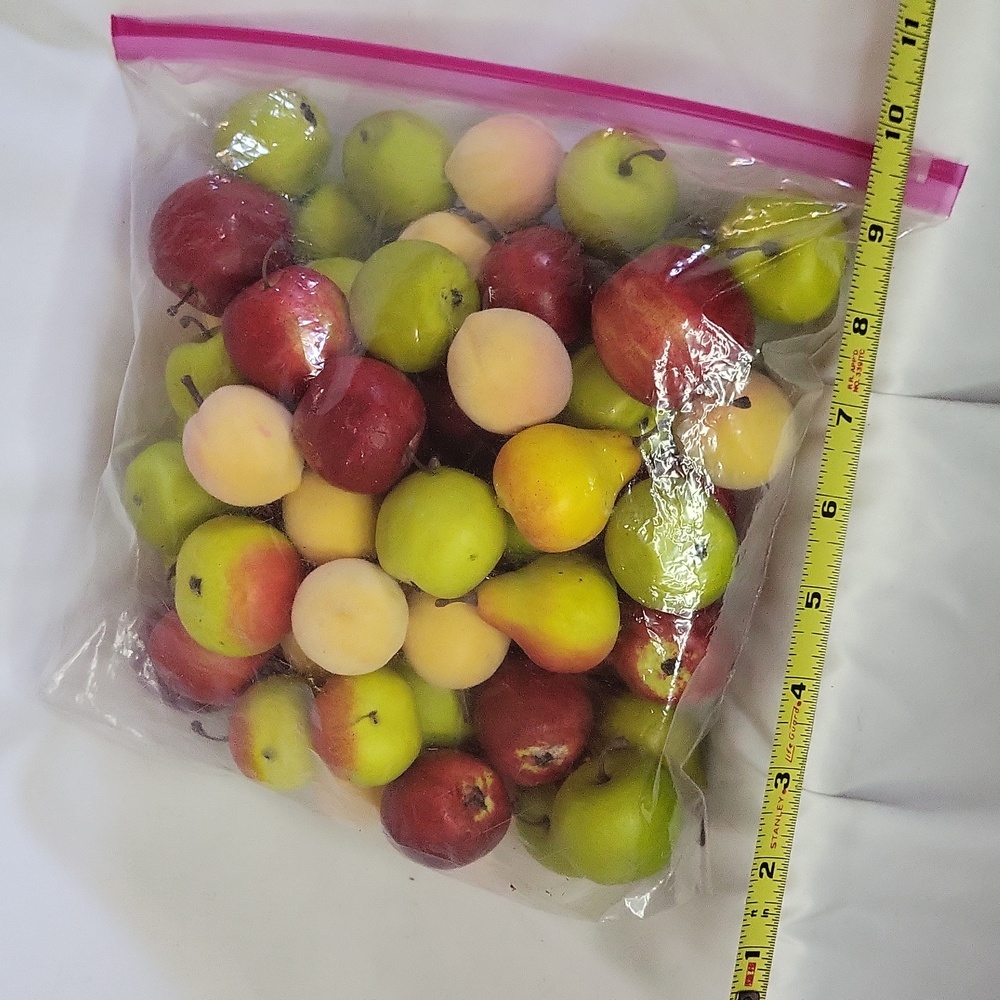Faux Crab Apples Peaches Pears Lot of 68